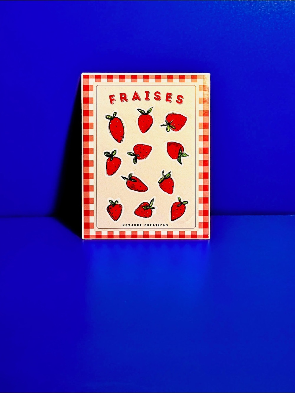 Fraises Strawberry Sticker Sheet - handmade
